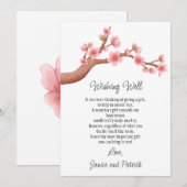 Trouw Kersenbloesem Tak Wensput Kaart (Voorkant / Achterkant)