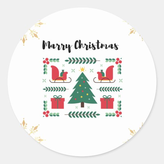 Trouw Kerst sticker (Voorkant)