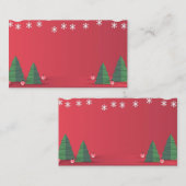 Trouw kerstkaart visitekaartje (Voorkant / Achterkant)