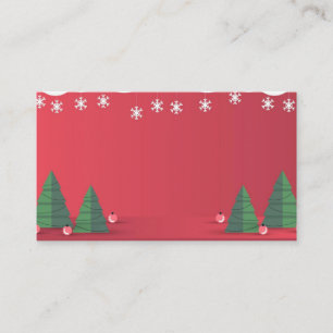 Trouw kerstkaart visitekaartje