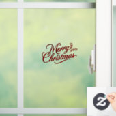 Trouw Kerstmis rode brief Raamsticker (Huis)