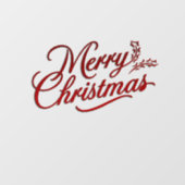 Trouw Kerstmis rode brief Raamsticker (Vel)