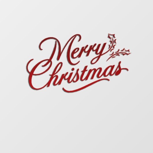 Trouw Kerstmis rode brief Raamsticker (Vel)