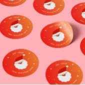 Trouw Kerstmis Sinterklaas Classic Ronde Sticker