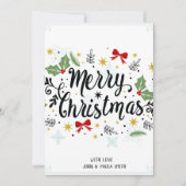 Trouw Kerstmis Uitnodigingskaart Kaart (Voorkant)