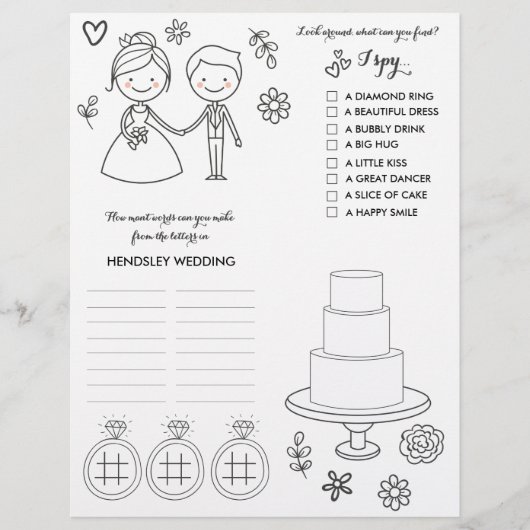 Trouw Kleur- en Activiteitenpagina Flyer (Voorkant)