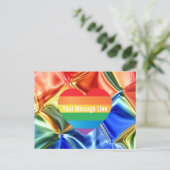 Trouw Kleuren Hart Briefkaart (Staand voorkant)
