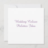 Trouw Kleurenpaletten Idee Kaart (Achterkant)