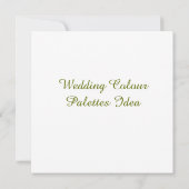 Trouw Kleurenpaletten Idee Kaart (Achterkant)