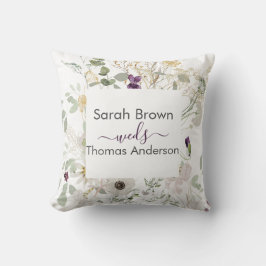 Trouw KLEURRIJKE WILDBLOEMEN GEEL EN PAARS Kussen