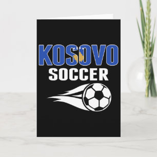 Trouw Kosova Voetbalfans T-shirt - Kosovaanse Voet Kaart