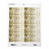 Trouw /Kroonluchter & Champagne Water/Wijn Etiket (Full Sheet)