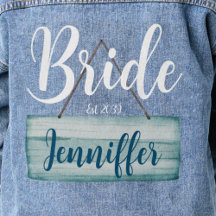 Trouw kust bruid rustieke monogram