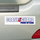 Trouw kustwachtveteraan bumpersticker (Op auto)