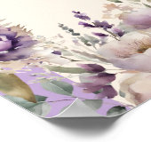 Trouw lavendel champagne crème welkom poster (Hoek)