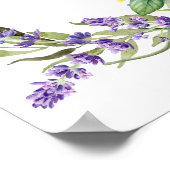 Trouw lavendel citroenen welkom poster (Hoek)