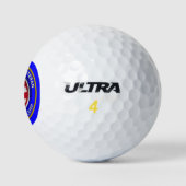Trouw leger-adjudant-generaal veteraan golfballen (Logo)