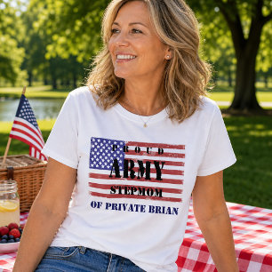 Trouw Leger Stiefmoeder Vlag Patriottisch T-shirt