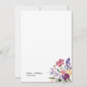 Trouw Lente Bloem Tuin Frame Kaart (Achterkant)