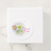 Trouw Lentekerstroos aangepaste namen en dankjewel Bedankjes Labels (In situ)