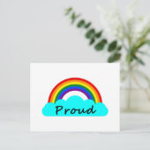 Trouw - LGBT Regenboog Briefkaart (Staand voorkant)