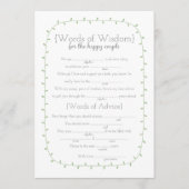 Trouw Libs, woorden van wijsheid, 2 tweezijdige sp Kaart (Voorkant)