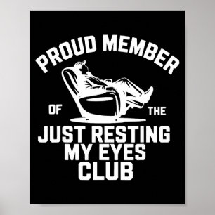 Trouw lid van de club 'Even mijn ogen rusten' Vade Poster