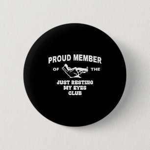 Trouw lid van de club Mijn ogen even rusten Papa V Ronde Button 5,7 Cm