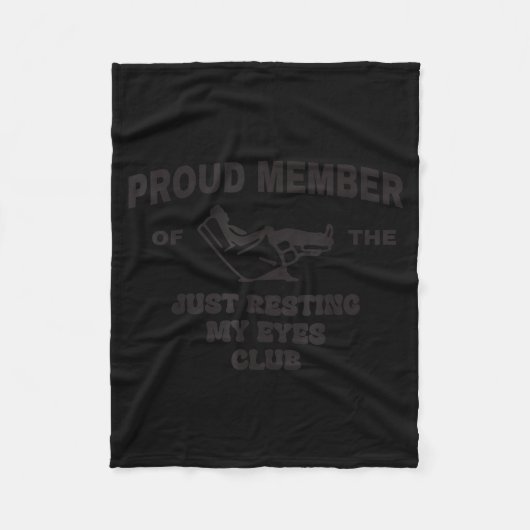 Trouw lid van de club mijn ogen gewoon rusten Vade Fleece Deken (Voorkant)