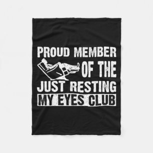 Trouw lid van de club om even mijn ogen te laten r fleece deken