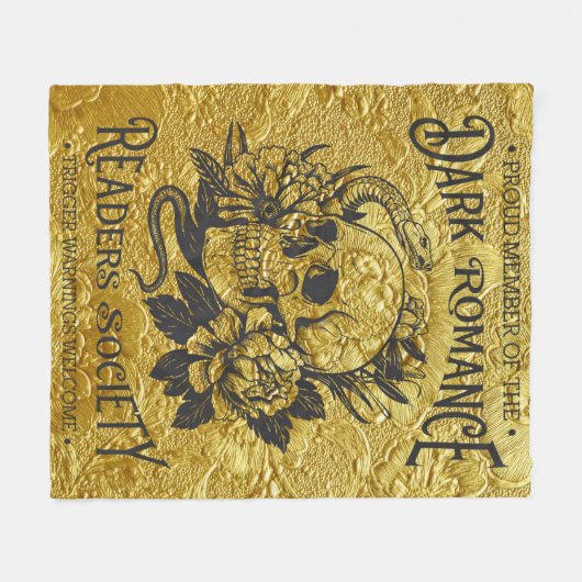 Trouw lid van de Dark Romance Reader Society Fleece Deken (Voorkant (Horizontaal))