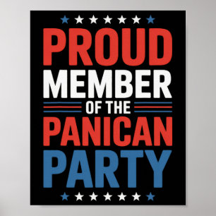 Trouw lid van de Panican-partij Anti Trump Poster