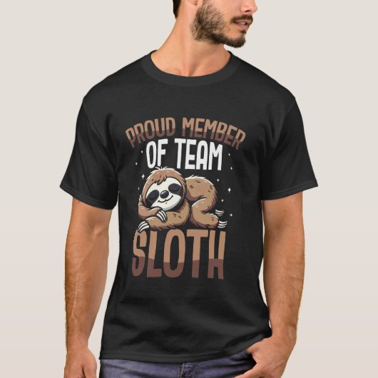 Trouw lid van Team Sloth T-shirt (Voorkant)