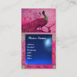 TROUW LIEFDE PAUW MONOGRAM roze blauw saffier Visitekaartje