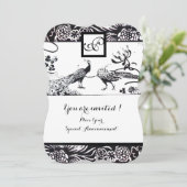 TROUW LIEFDEBEBBEN VIERKANTE MONOGRAM Zwart,Wit Kaart (Staand voorkant)