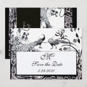 TROUW LIEFDEBOGELS INITIALEN, zwart en wit Kaart (Voorkant / Achterkant)