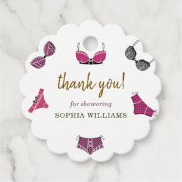 Trouw lingerie bruidsfeest bedankjes labels