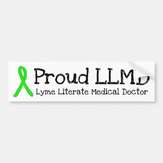 Trouw LLMD Lyme Ziekte Bewustzijn Bumper Sticker (Voorkant)