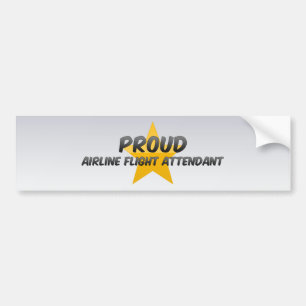 Trouw luchtvaartmaatschappij stewardess bumpersticker