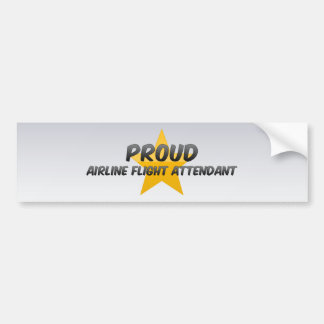 Trouw luchtvaartmaatschappij stewardess bumpersticker