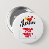 Trouw Me Ronde Button 7,6 Cm (Voorkant /achterkant)