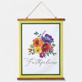 trouw meerkleurige florale hangend wandkleed (Voorkant)