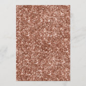 Trouw Menu Card Roze Goud Glitter Wit Boog  (Achterkant)