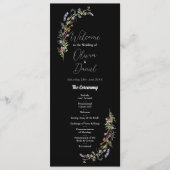 Trouw Menu Ceremonie Wilde Bloemen Bloemendonkker (Voorkant)