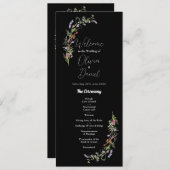 Trouw Menu Ceremonie Wilde Bloemen Bloemendonkker (Voorkant / Achterkant)