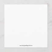 Trouw Menu Kaarten Stippen Rood Monogram Vierkant (Achterkant)