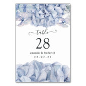 Trouw met Blauwe Hortensia's Kaart (Achterkant)