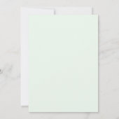 Trouw met Bleke Blush Mint Pioenroos Kaart (Achterkant)