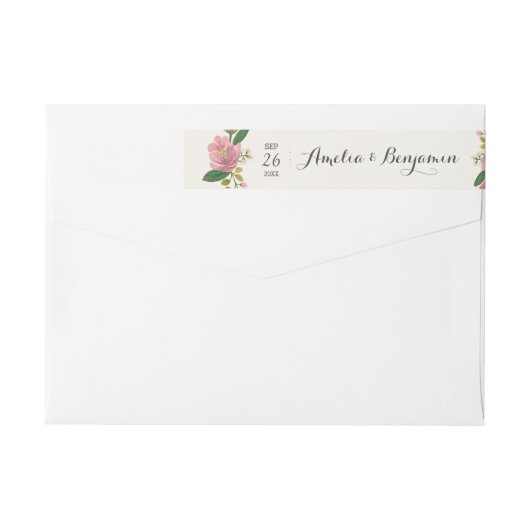 Trouw met Blush Boeket (Achterkant)