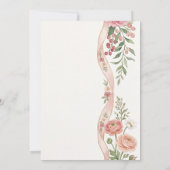 Trouw met Blush Roze Begroeiing Kaart (Achterkant)